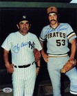 Yogi Berra, Dale Berra Signed 8x10 Photo Autograph PSA/DNA AN61196