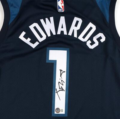 Anthony Edwards Signed Jersey Minnesota Timberwolves Swingman