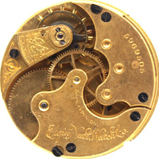 1895 ELGIN POCKET WATCH MOVEMENT 5969505 GRADE 117 6s 7j OA 