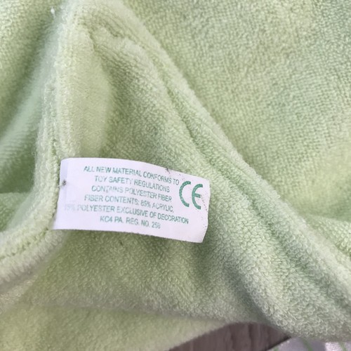 RUSS GREEN BABY BLANKET LOVEY SECURITY BUG PEA POD 10" PLUSH - Picture 6 of 8