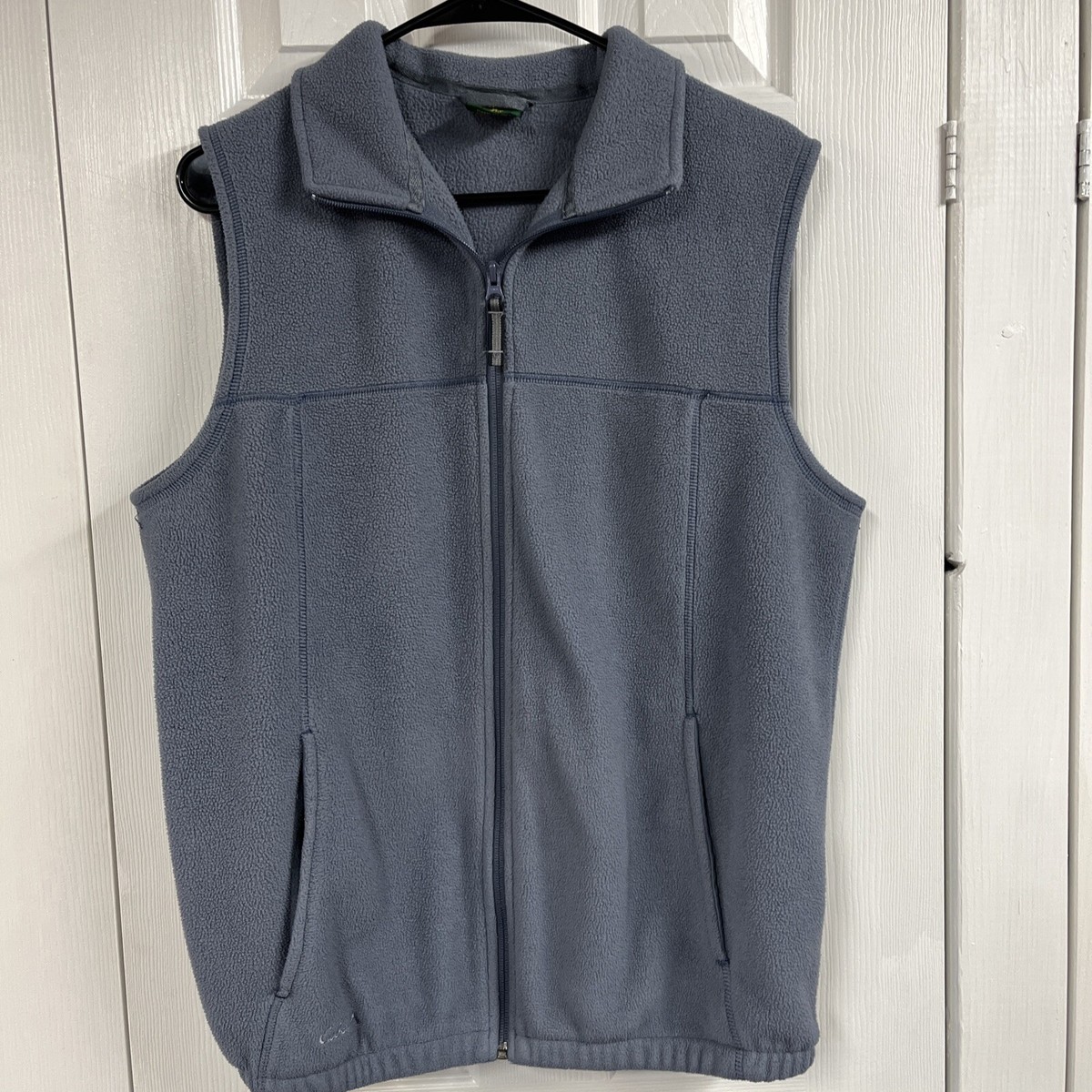 Cabela's Men's Blue Polartec fleece vest, full zip