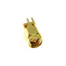 SMA Male Jack Solder Edge Space PCB Mount Straight RF Connector Adapter Plug