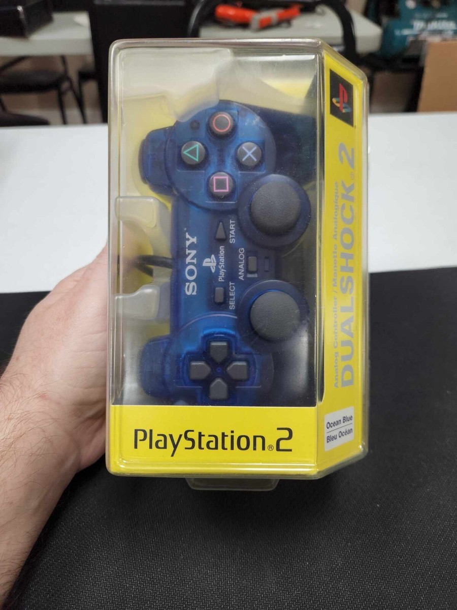 PlayStation2 - PS2 デュアルショック2 オーシャンブルー ×2 Sony Playstation 2 PS2 Dual Shock Controller (Ocean Blue