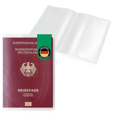 Reisepassh&uuml;lle transparent hochwertige Schutzh&uuml;lle transparent ab 2017 Pass H&uuml;ll