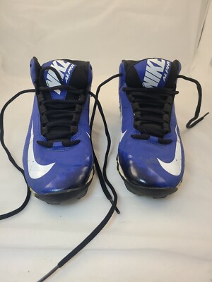 Nike Mens Alpha Football Cleats Size 4Y Blue Land Shark Legacy