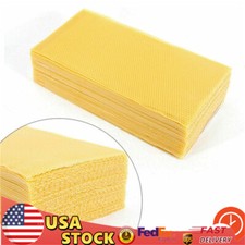 30Pcs Beekeeping Bee Wax Nest Bed Beeswax Sheets Honeycomb Foundation Sheets USA