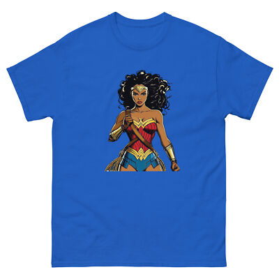 Nubia Black Wonder Woman Tee, DC Comics Superheroine, Black