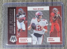 2020 Panini Mosaic Tom Brady Flea Flicker Insert Football Card