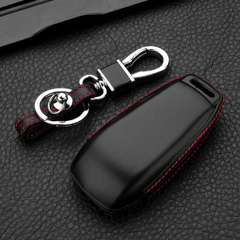 For Mercedes Benz E S Class W213 Premium Leather Remote Car Key Shell Keychain — 第 3/4 张图片