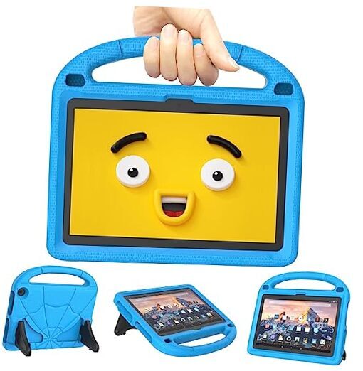 Fire HD 8 Tablet Case & HD 8 Plus Tablet Case for Kids (12/10th Gen, Blue