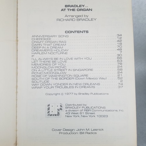 Bradley at the Organ - 1977 Trade Paperback by Richard Bradley - 80 Pages - Picture 9 of 12
