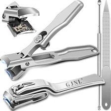 Nail Clippers for Men Thick Nails - Wide Jaw Opening German Nail Clippers for Se