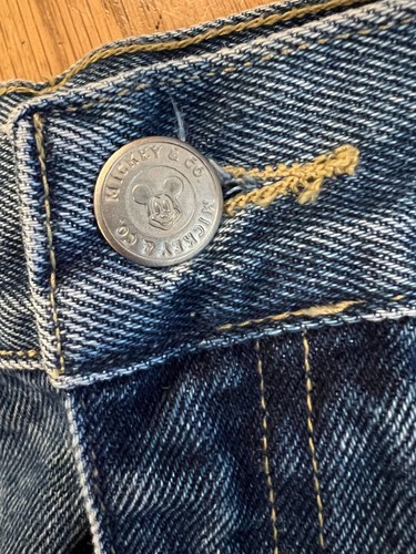Vintage 90s Mickey & Co. Embroidered Denim Jean Shorts Kids Girls Size 8 - Picture 9 of 15