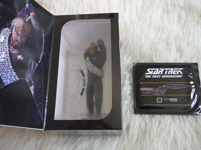 star trek deep space nine worf master series figur ltd edt qmx 2018 loot plaqu