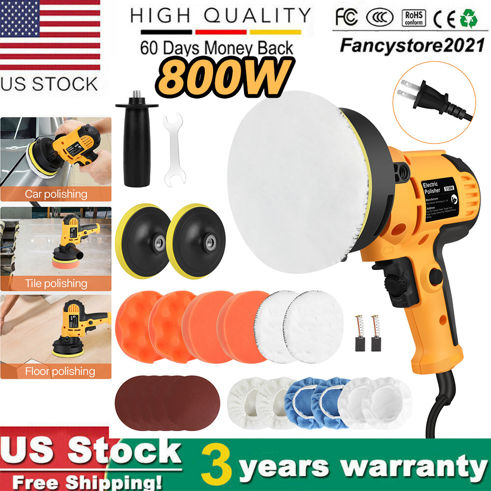 800W Car Polisher Buffer Sander Polishing Machine Kit Waxing