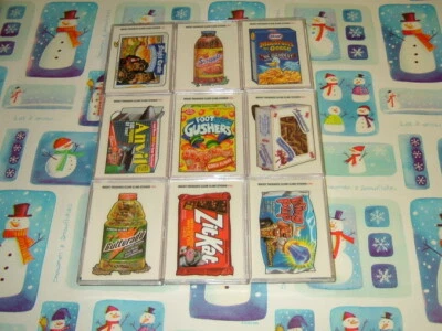 2004 WACKY PACKAGES ALL NEW SERIES 1 ANS1 CLEAR WINDOW CLINGS COMPLETE SET OF 9 - Image 1 of 2