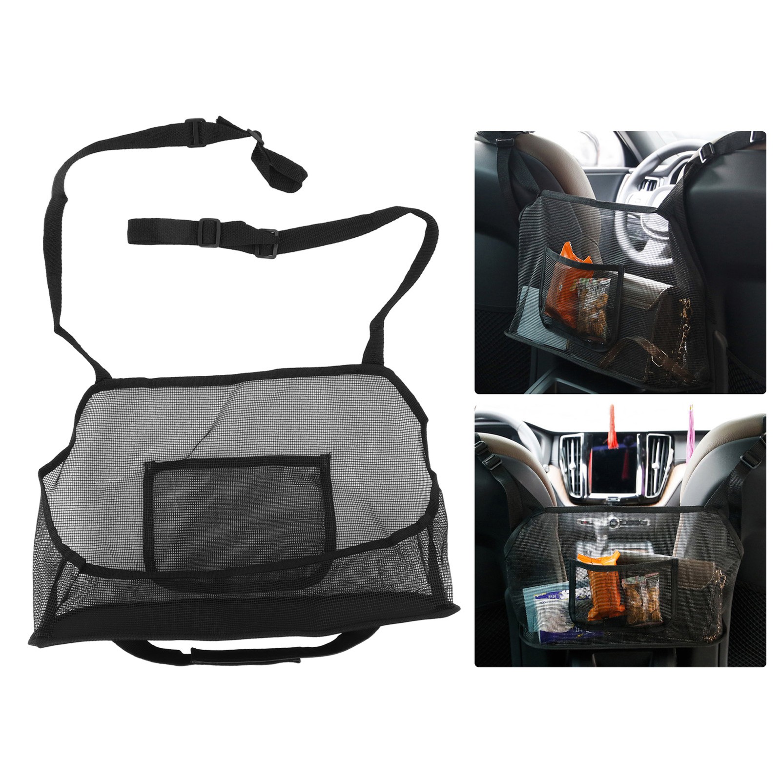 Car Net Pocket Handbag Purse Holder Between Seats Organizer For Storage Automoti