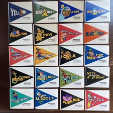 1975 Wonder Bread Disney Crazy College Penants. Partial Set (20/25)