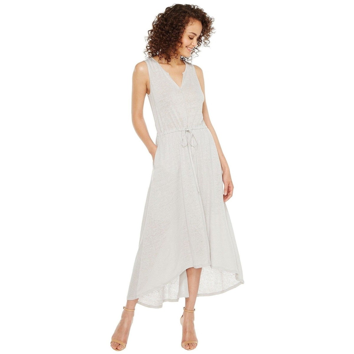 chinese dress ladies Organic linen wrap dress Mika  BalticLinen