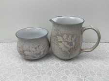 Denby Tasmin Milk Jug & Sugar Bowl Superb Condition ( Tea Size )