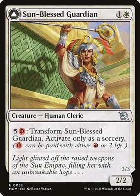 [MTG] Sun-Blessed Guardian // Furnace-Blessed Conqueror (0038) (MOM) LP-HP