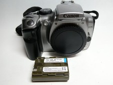 Canon EOS 300D 6.3MP Silver Fully Working DSLR Camera Body and Strap #241