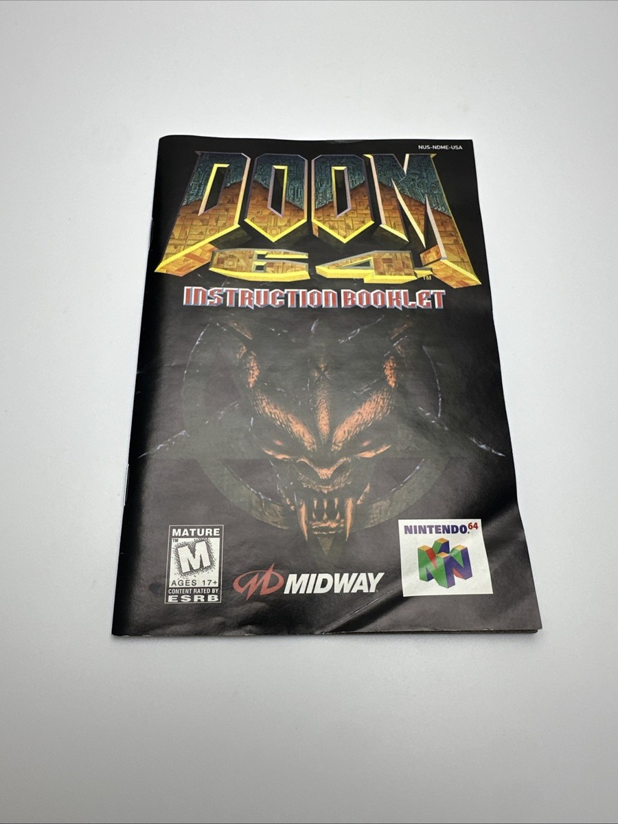 Doom 64 N64 Nintendo 64 Complete CIB! Very Good Condition w