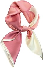 100 Pure Mulberry Silk Scarfs 27"x27" Square Scarf Women Neckerchief Headsca...