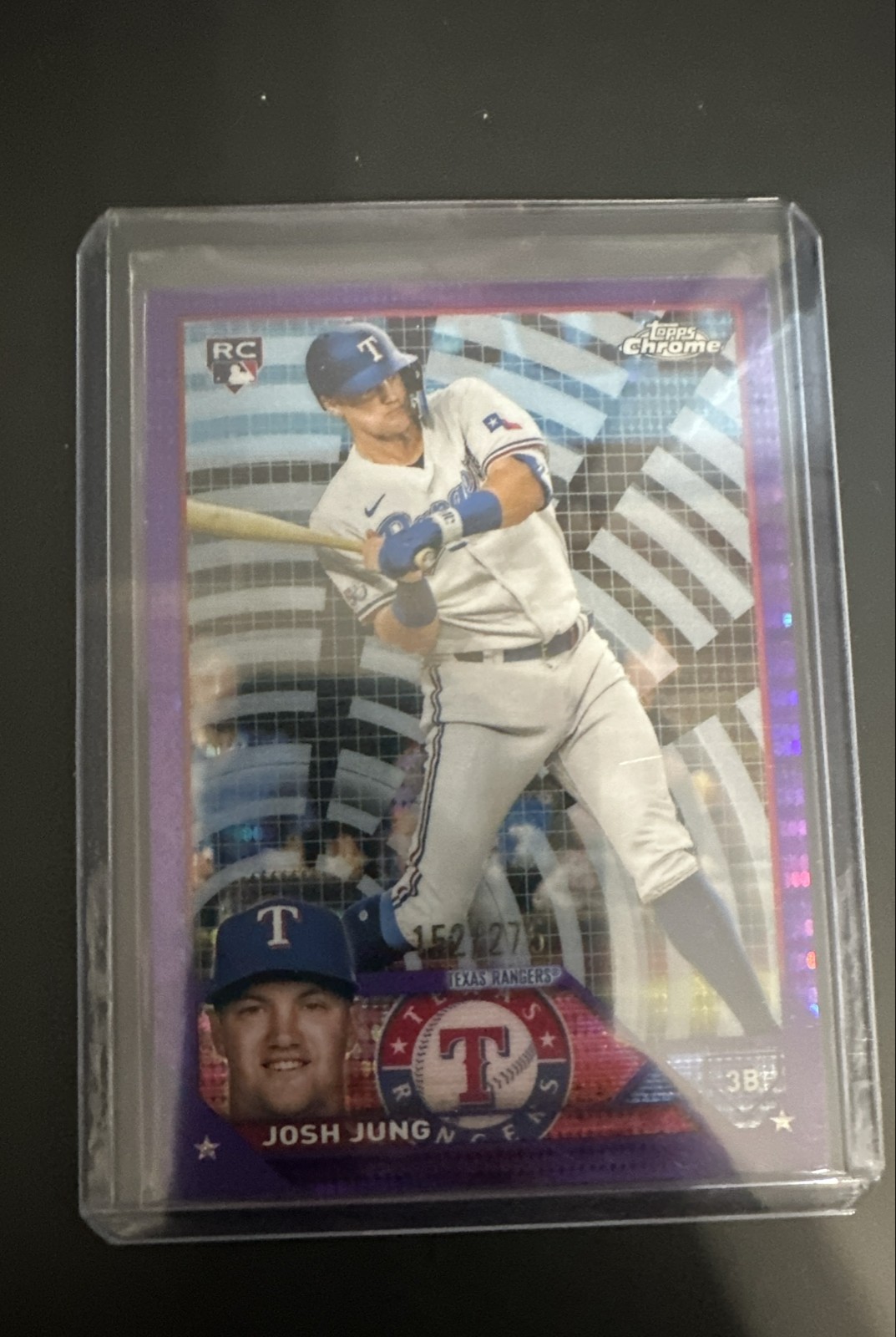 2023 Topps Chrome - Josh Jung #93 Purple Sonar Refractor /275 (RC)