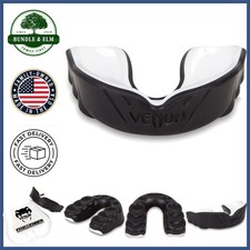 Challenger Mouthguard for Adults, Black/Ice, Custom Fit for Contact Sports