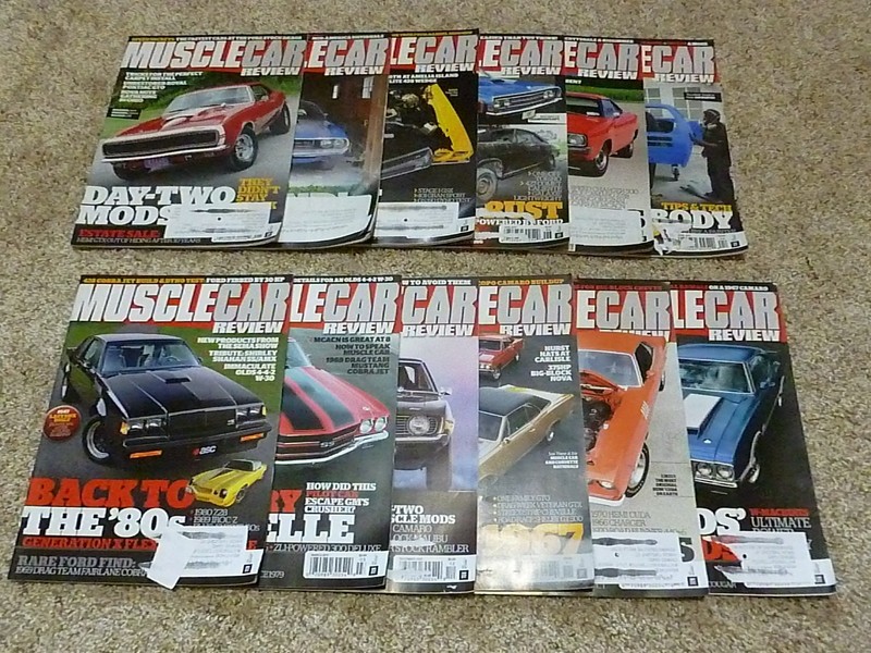 Lot of 12 MUSCLE CAR REVIEW Magazine 2017 complete year Hot Rod Camaro Chevelle