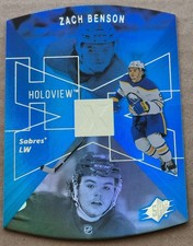 2023-24 Upper Deck Zach Benson #SPX-40 SPx Holoview RC Buffalo Sabres 