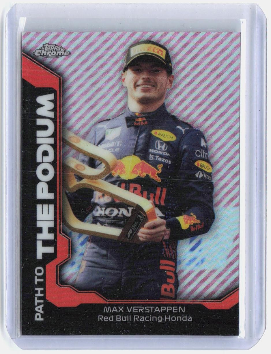 2021 Topps Chrome Formula 1 #PTP-MV Max Verstappen Path to the Podium