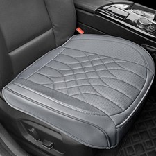 BOPUOVRE 1-Pack Leather Front Car Seat Covers - Bottom 1 piece, gray