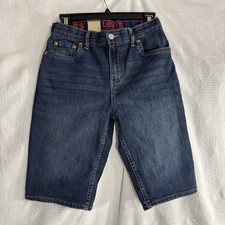 NWT Levis 511 Youth Denim Blue Jean Short Adjustable Waist size 16