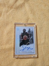2017-18 SERGE  IBAKA Panini Impeccable Indelible Ink 28/49  On Card Auto Raptors