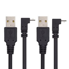 100cm 90 Degree Up Down Angled Micro USB To USB A Data Charging Cable
