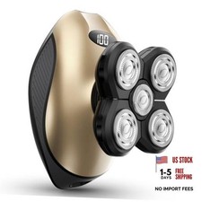 Head Shavers for Bald Men, Body Shavers for Men, Cordless Rechargeable Golden