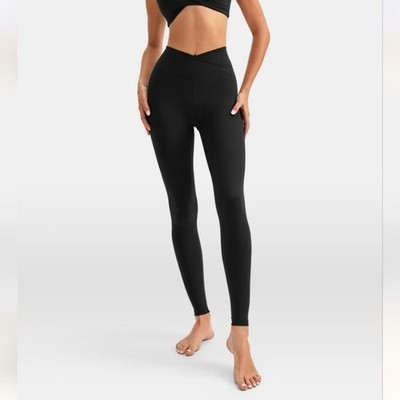 TALA DayFlex Wrap High-Waisted Legging   Size M   Shadow Black   NWT