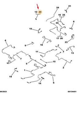 CITROËN C4 MK3 Traktionsbatterie Verbindungsleiste 9828835380 NEU ORIGINAL