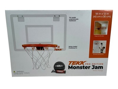 TEKK Pro Edition Monster Jam Mini Hoop Over-the-Door Basketball Set - NIB