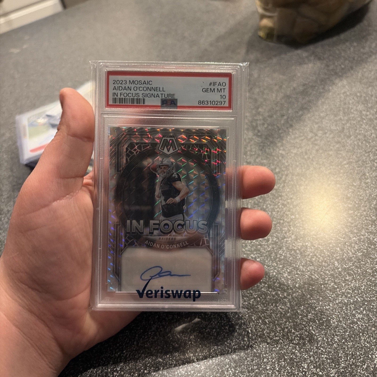 Aidan O'Connell Panini Mosaic in Focus Signature #IFAO Base