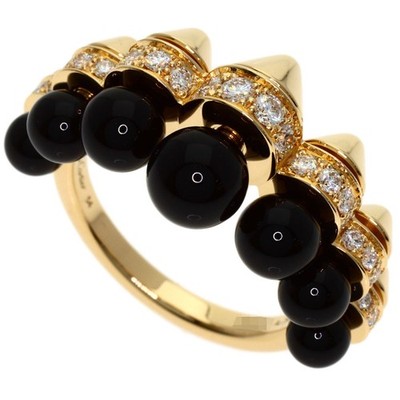 CARTIER Clash de Cartier Onyx Diamant #54 Ring K18 Rotgold Damen [gebraucht]