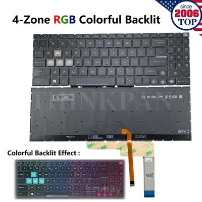 New US RGB Backlit Keyboard for MSI Katana A17 AI B8VE/17 B12UCXK B13UDXK B12VEK