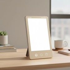 HappyLight Luxe Light Therapy Lamp - 10,000 Lux, Boost Mood  Sleep - Gold