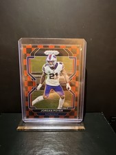 2021 Panini Prizm Checkerboard Jordan Poyer #122 NFL RARE Bills Football Card
