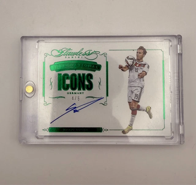 Mario Götze Oncard Auto /5 2015-16 Panini Flawless Soccer