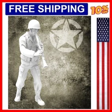 1/35 Scale Die-Cast Resin Figure Model Kit WWII US Musician Soldier Unassembl...