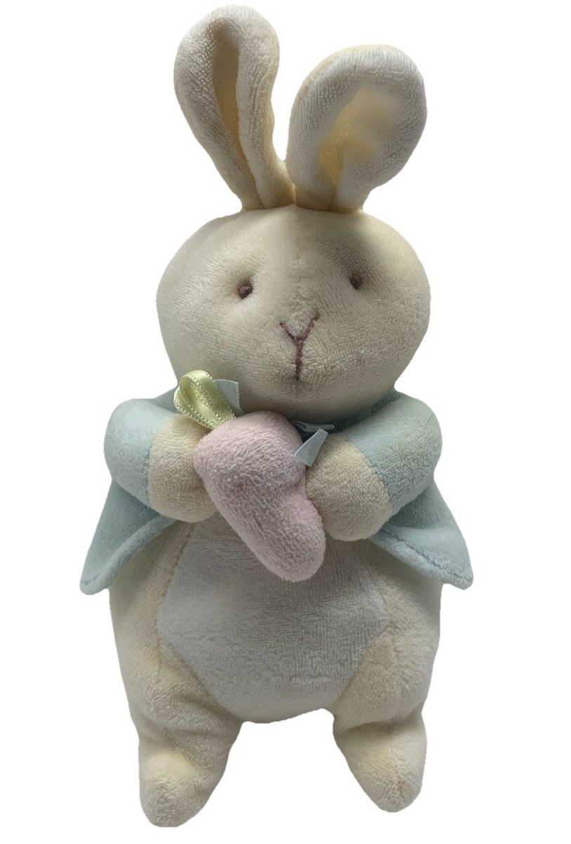 Vintage Eden My First Peter Rabbit Plush w Carrot Pastel Stuffed