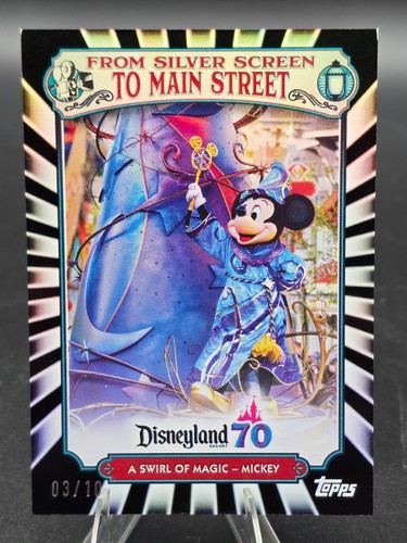 A Swirl of Magic – Mickey #MS-24 2025 Topps Disneyland 70th Anniversary From Silver Screen To Main Street card